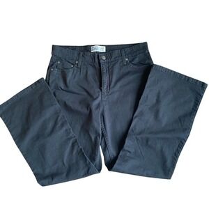 LEVI Women's Damas Black Boot Cut Jeans 5 Pockets SZ 14 Short‎ 97% Cotton